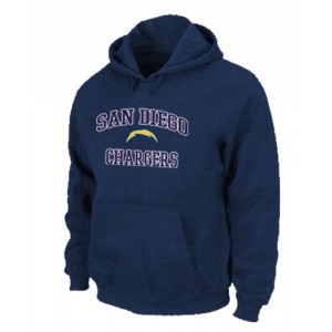 San Diego Chargers Heart & Soul Pullover Dark Blue Hoodie