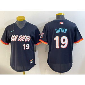 San Diego Padres 19 Tony Gwynn Navy 2026 City Connect Cool Base Youth Jersey