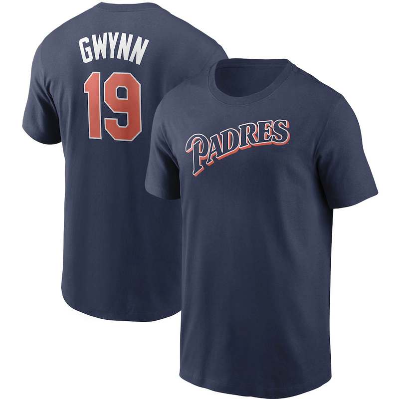 San Diego Padres 19 gwynn brown T shirt