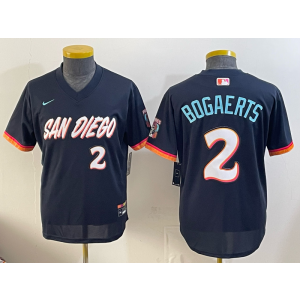 San Diego Padres 2 Bogaerts Navy 2026 City Connect Cool Base Youth Jersey