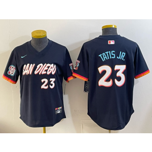 San Diego Padres 23 Fernando Tatis Jr. Navy 2026 City Connect Cool Base Youth Jersey