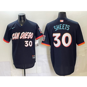 San Diego Padres 30 Sheets Navy 2026 City Connect Cool Base Men Jersey