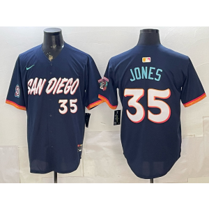 San Diego Padres 35 Randy Jones Navy 2026 City Connect Cool Base Men Jersey