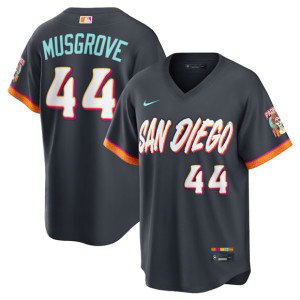 San Diego Padres 44 Joe Musgrove Obsidian 2026 City Connect Cool Base Men Jersey San Diego Padres 44 Joe Musgrove Obsidian 2026 City Connect Cool Base Men Jersey