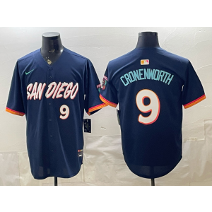 San Diego Padres 9 Cronenworth Navy 2026 City Connect Cool Base Men Jersey