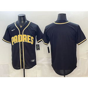 San Diego Padres Blank Black Gold Cool Base Men Jersey San Diego Padres Blank Black Gold Cool Base Men Jersey