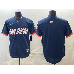 San Diego Padres Blank Navy 2026 City Connect Cool Base Men Jersey