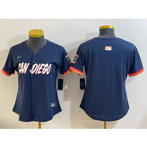 San Diego Padres Blank Navy 2026 City Connect Cool Base Women Jersey