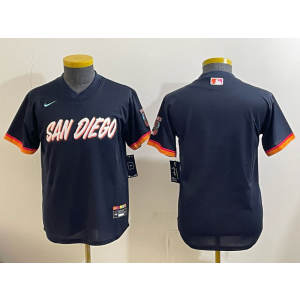 San Diego Padres Blank Navy 2026 City Connect Cool Base Youth Jersey