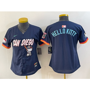 San Diego Padres x Hello Kitty Blank Navy Youth Jersey (2)