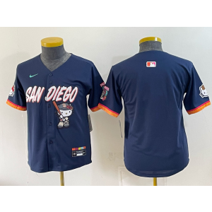 San Diego Padres x Hello Kitty Blank Navy Youth Jersey
