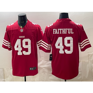 San Francisco 49ers 49 Faithful Red Vapor Limited Men Jersey