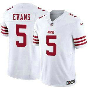 San Francisco 49ers 5 Mike Evans White F.U.S.E. Vapor Limited Men Jersey
