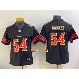 San Francisco 49ers 54 Warner Black Gold Rivalries F.U.S.E. Vapor Limited Women Jersey