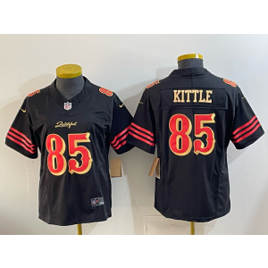 San Francisco 49ers 85 Kittle Black Gold Rivalries F.U.S.E. Vapor Limited Women Jersey