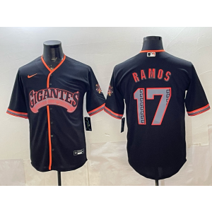 San Francisco Giants 17 Ramos Black 2026 Alternate Cool Base Men Jersey