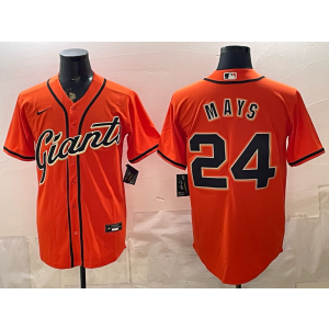 San Francisco Giants 24 Mays Orange Cool Base Men Jersey