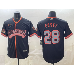 San Francisco Giants 28 Buster Posey Black 2026 Alternate Cool Base Men Jersey