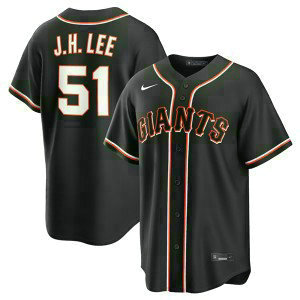 San Francisco Giants 51 Jung Hoo Lee 2026 Black Out Cool Base Men Jersey