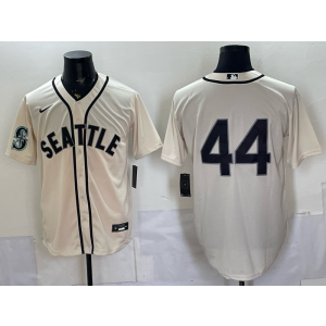 Seattle Mariners 44 Julio Rodríguez Cream Cool Base Men Jersey