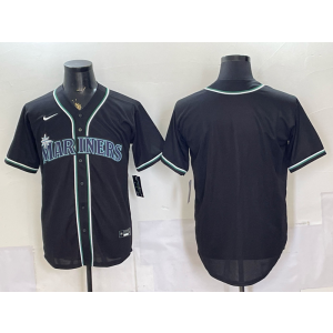 Seattle Mariners Blank Black Cool Base Men Jersey