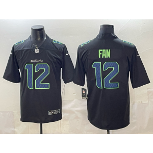 Seattle Seahawks 12 Fan Black Vapor Limited Men Jersey Seattle Seahawks 12 Fan Black Vapor Limited Men Jersey
