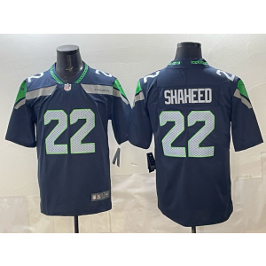 Seattle Seahawks 22 Shaheed Blue Vapor Limited Men Jersey