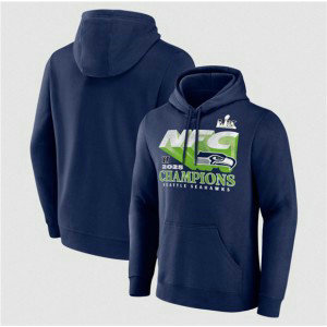 Seattle Seahawks Navy 2025 Champions Pullover Hoodie