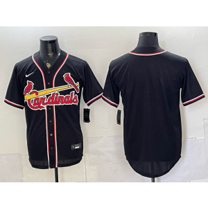 St.Louis Cardinals Blank Black Cool Base Men Jersey