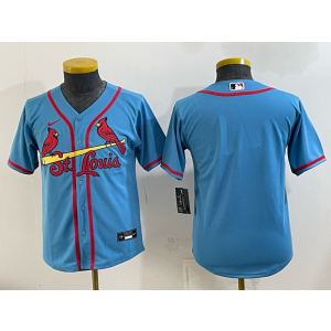 St.Louis Cardinals Blank Blue Youth Jersey