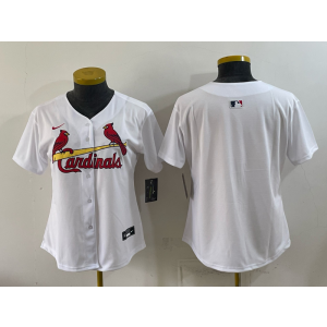St.Louis Cardinals Blank White Women Jersey