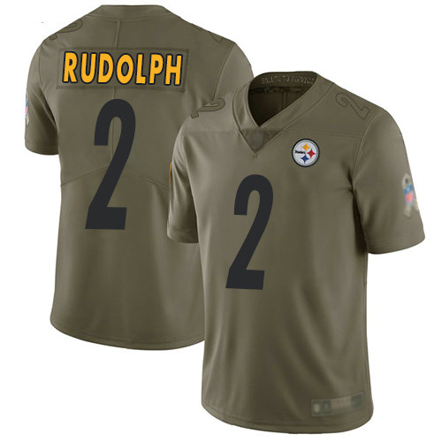 Steelers #2 Mason Rudolph Olive Men's Stitched Football Limited 2017 Salute To Service Jersey Steelers #2 Mason Rudolph Olive Men's Stitched Football Limited 2017 Salute To Service Jersey