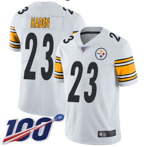 Steelers #23 Joe Haden White Men's Stitched Football 100th Season Vapor Limited Jersey Steelers #23 Joe Haden White Men's Stitched Football 100th Season Vapor Limited Jersey