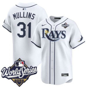 Tampa Bay Rays 31 Cedric Mullins White 2026 World Series Men Jersey