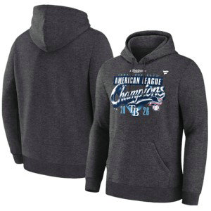 Tampa Bay Rays Heather Charcoal 2026 League Champions Locker Room Hoodie