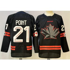 Team Canada 21 Point Black 2025 New Men Jersey Team Canada 21 Point Black 2025 New Men Jersey
