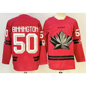 Team Canada 50 Binnington Red New Men Jersey Team Canada 50 Binnington Red New Men Jersey