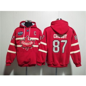 Team Canada 87 Sidney Crosby Red Ageless Must-Have Lace Up Pullover Hoodie Team Canada 87 Sidney Crosby Red Ageless Must-Have Lace Up Pullover Hoodie
