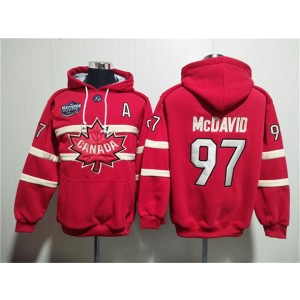 Team Canada 97 Connor McDavid Red Ageless Lace Up Pullover Hoodie Team Canada 97 Connor McDavid Red Ageless Lace Up Pullover Hoodie