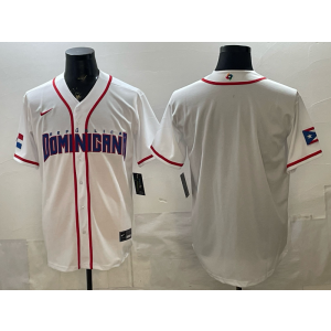 Team Dominican Republic Blank White 2026 World Cup Cool Base Men Jersey