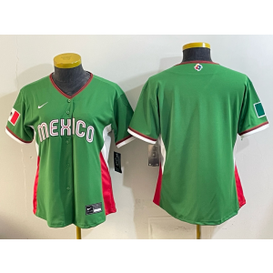 Team Mexico Blank Green Cool Base Women Jersey