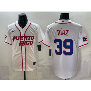 Team Puerto Rico 39 Diaz White 2026 World Cup Cool Base Men Jersey