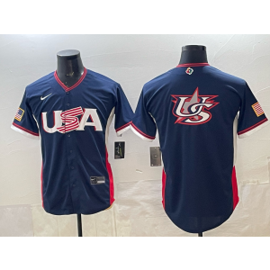 Team USA Blank Blue 2026 World Cup Cool Base Men Jersey
