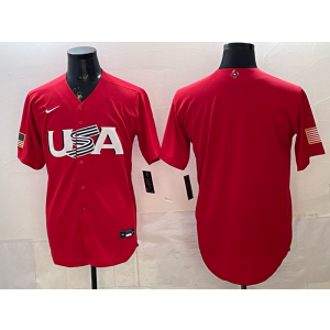 Team USA Blank Red 2026 World Cup Cool Base Men Jersey