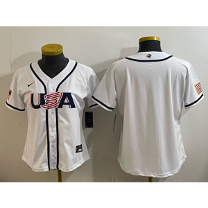 Team USA Blank White 2026 World Cup Cool Base Women Jersey
