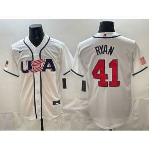 Team USA Minnesota Twins 41 Ryan White 2026 World Cup Cool Base Men Jersey Team USA Minnesota Twins 41 Ryan White 2026 World Cup Cool Base Men Jersey