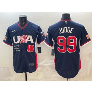 Team USA Yankees 99 Judge Navy 2026 World Cup Cool Base Men Jersey