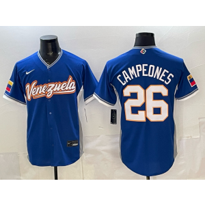Team Venezuela 26 Campeones Blue 2026 World Cup Cool Base Men Jersey