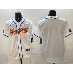 Team Venezuela Blank White 2026 World Cup Cool Base Men Jersey Team Venezuela Blank White 2026 World Cup Cool Base Men Jersey