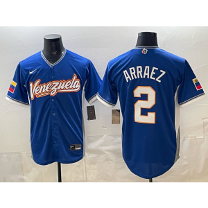 Team Venezuela Giants 2 Arraez Blue 2026 World Cup Cool Base Men Jersey Team Venezuela Giants 2 Arraez Blue 2026 World Cup Cool Base Men Jersey